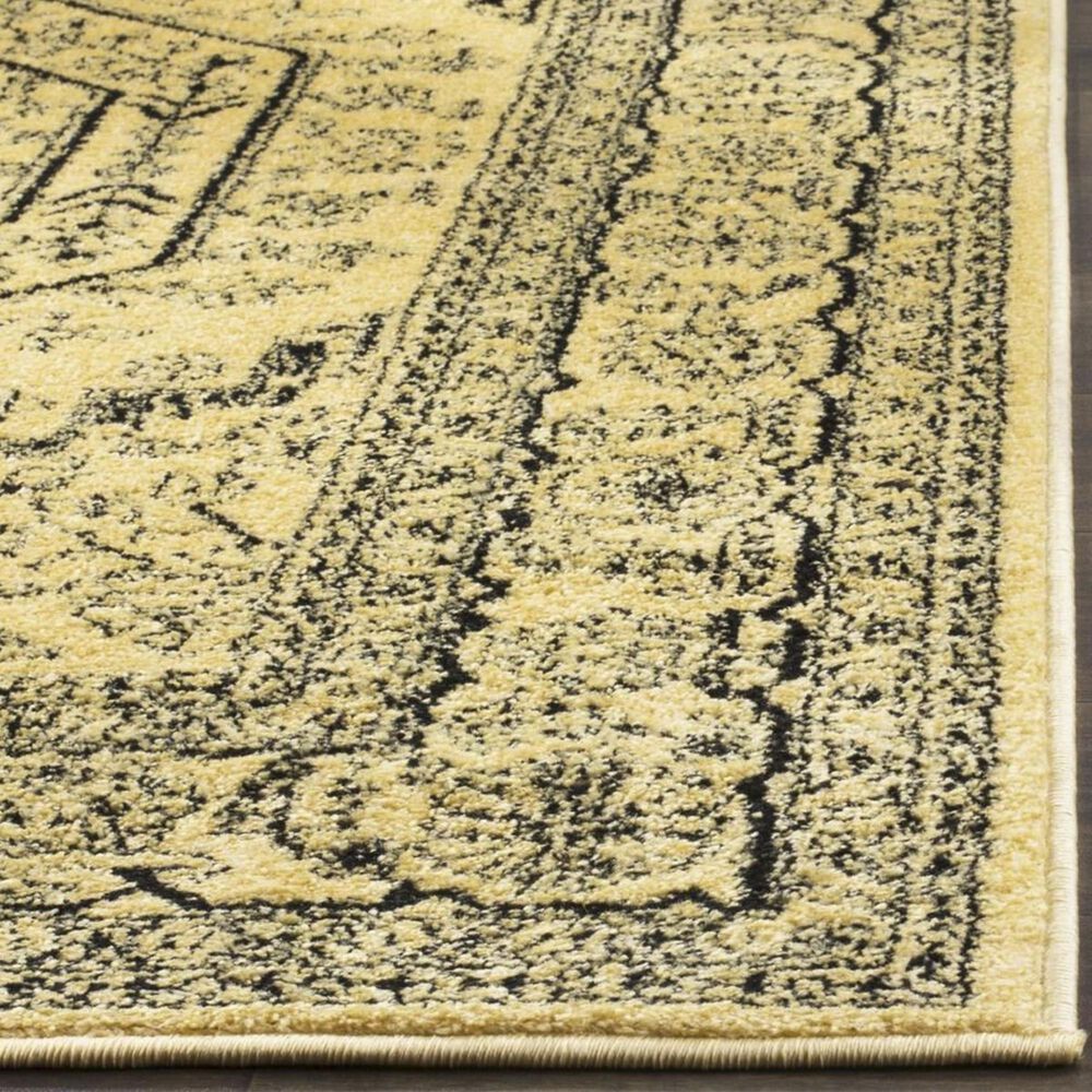 Safavieh Adirondack ADR108H 4&#39; Square Gold and Black Area Rug, , large