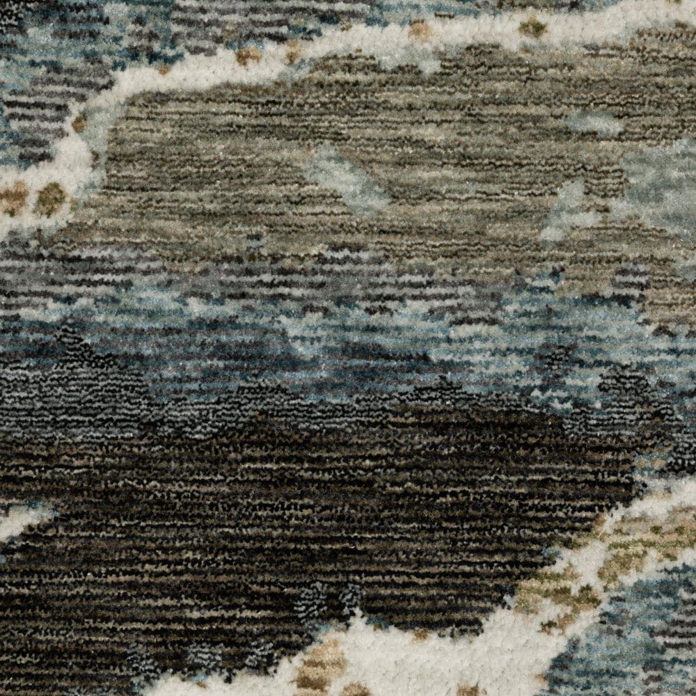 Oriental Weavers Echo Blue and Green 5&#39;3&quot; x 7&#39;6&quot; Area Rug, , large