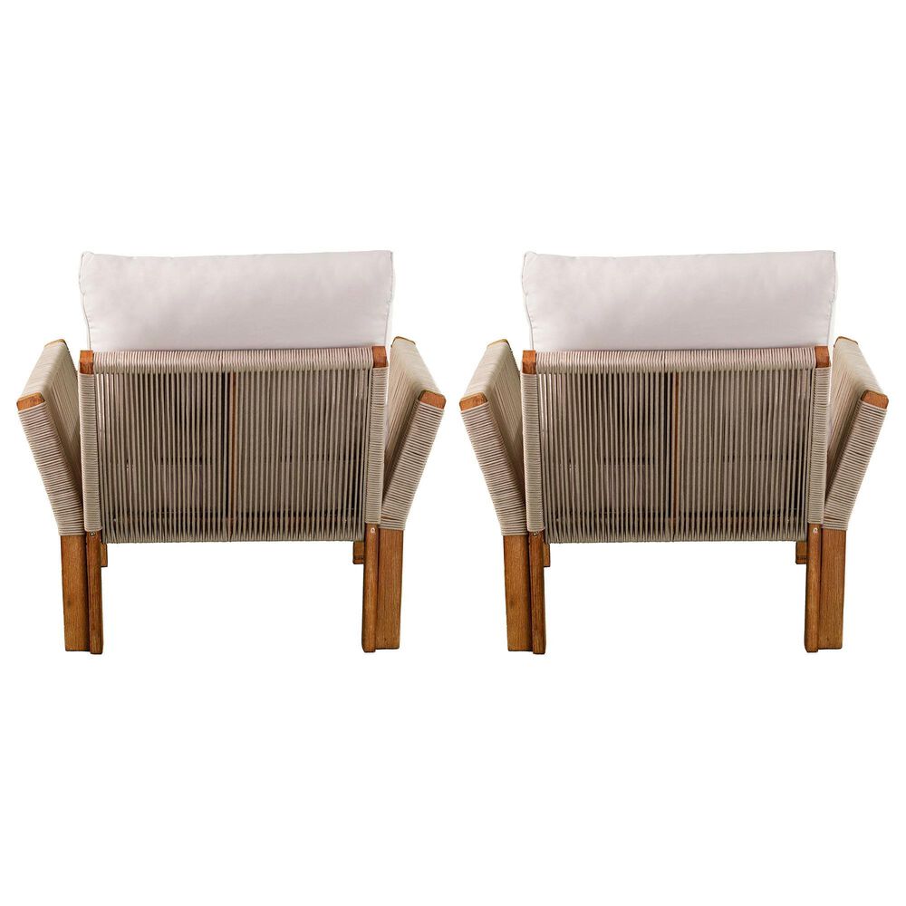 Southern Enterprises Brendina Arm Chair in Oiled Acacia and Natural &#40;Set of 2&#41;, , large