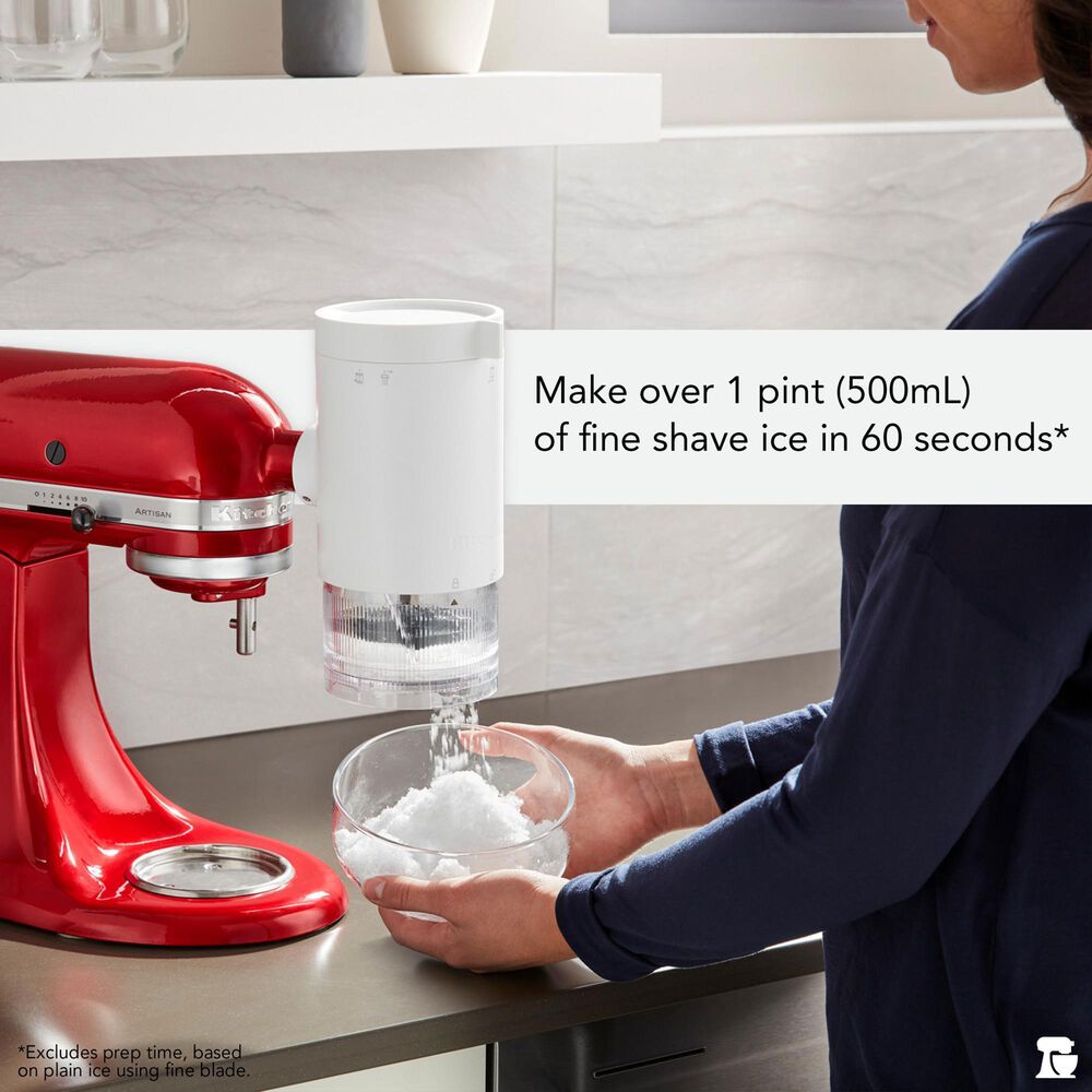 KitchenAid Shave Ice Attachment in White, , large