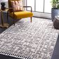 Safavieh Marrakesh 5"3" x 7"6" Ivory and Dark Grey Area Rug, , large