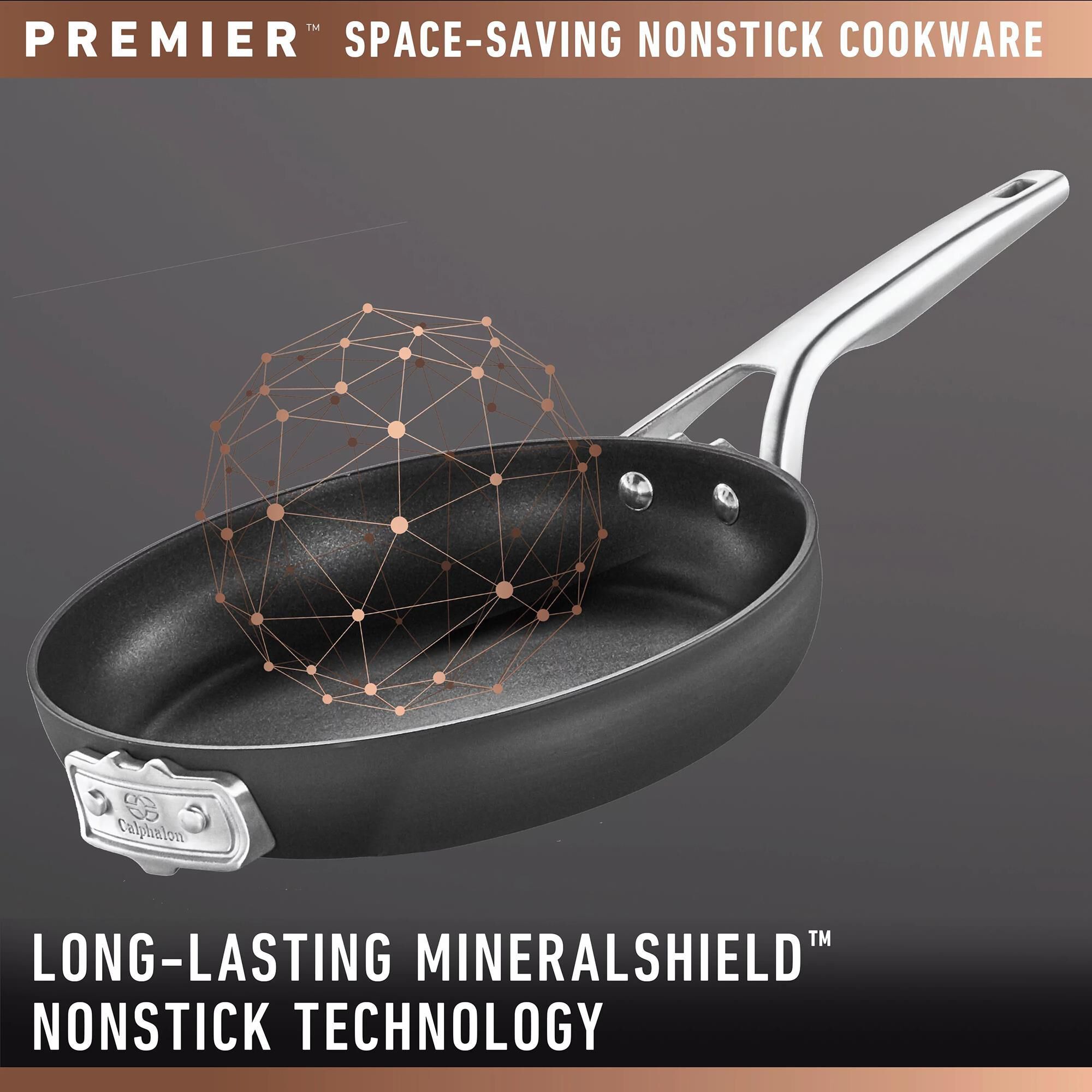 Calphalon Premier Space Saving 8pc Hard Anodized Nonstick Cookware Set Shop NFM
