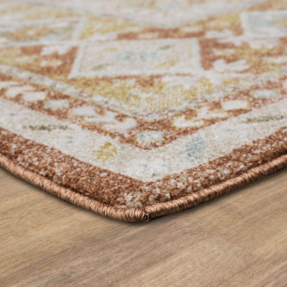 Karastan Windemere R1260 6&#39;6&quot; x 9&#39;10&quot; Terracotta Area Rug, , large