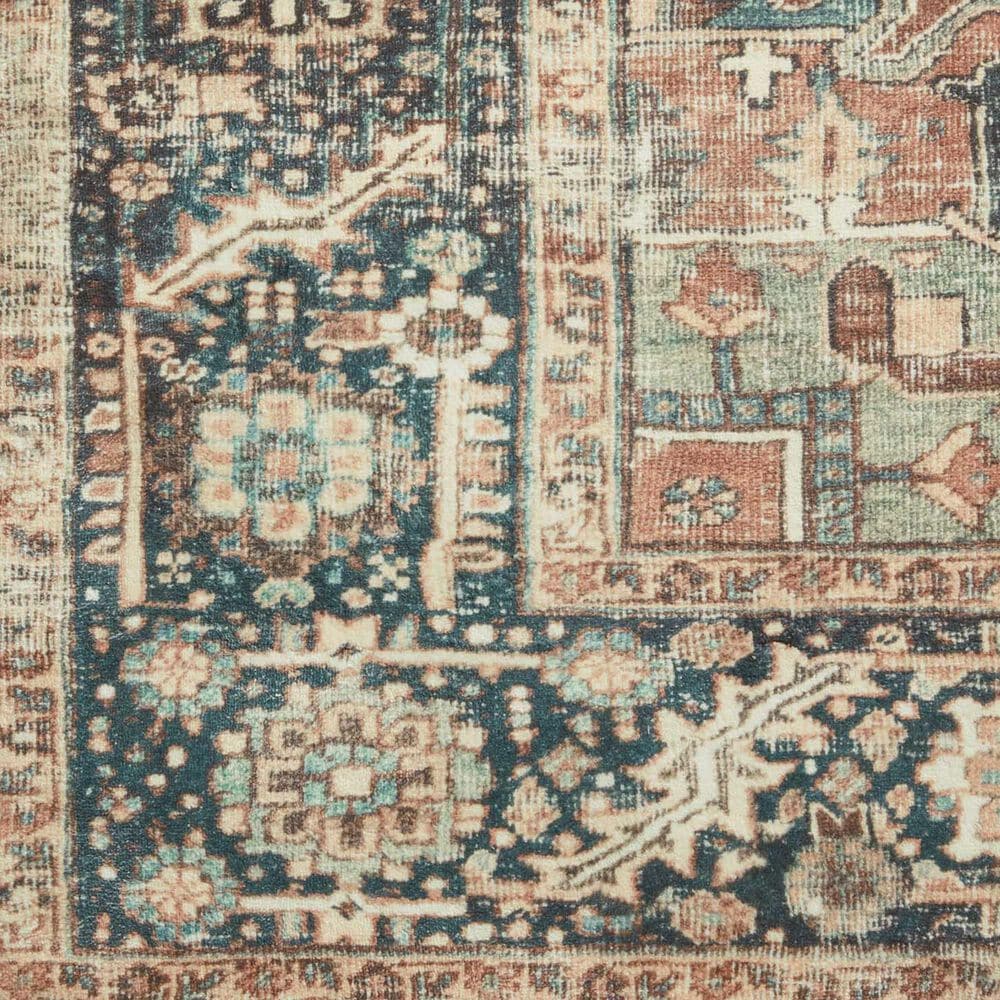 Loloi II Margot 7&#39;6&quot; x 9&#39;6&quot; Terracotta and Lagoon Area Rug, , large