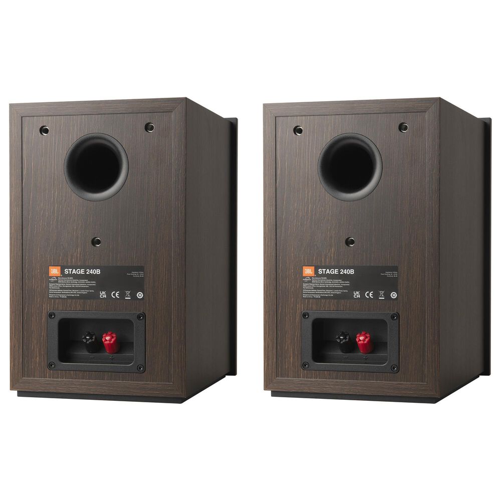 JBL Stage 2 4.5&quot; 2-Way Bookshelf Loudspeaker in Espresso &#40;Set of 2&#41;, , large