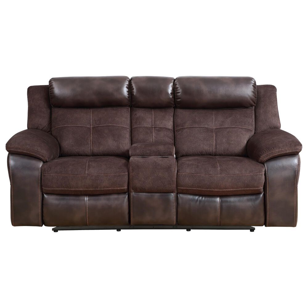 Steve Silver Pueblo Manual Recliner Console in Coffee, , large