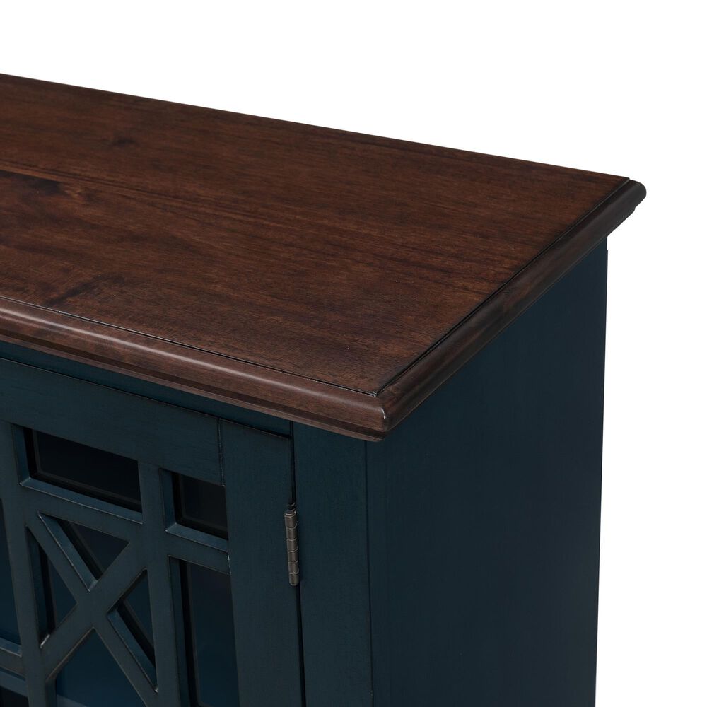 Martin Svensson Home Palisades TV Stand in Catalina Blue/Coffee, , large