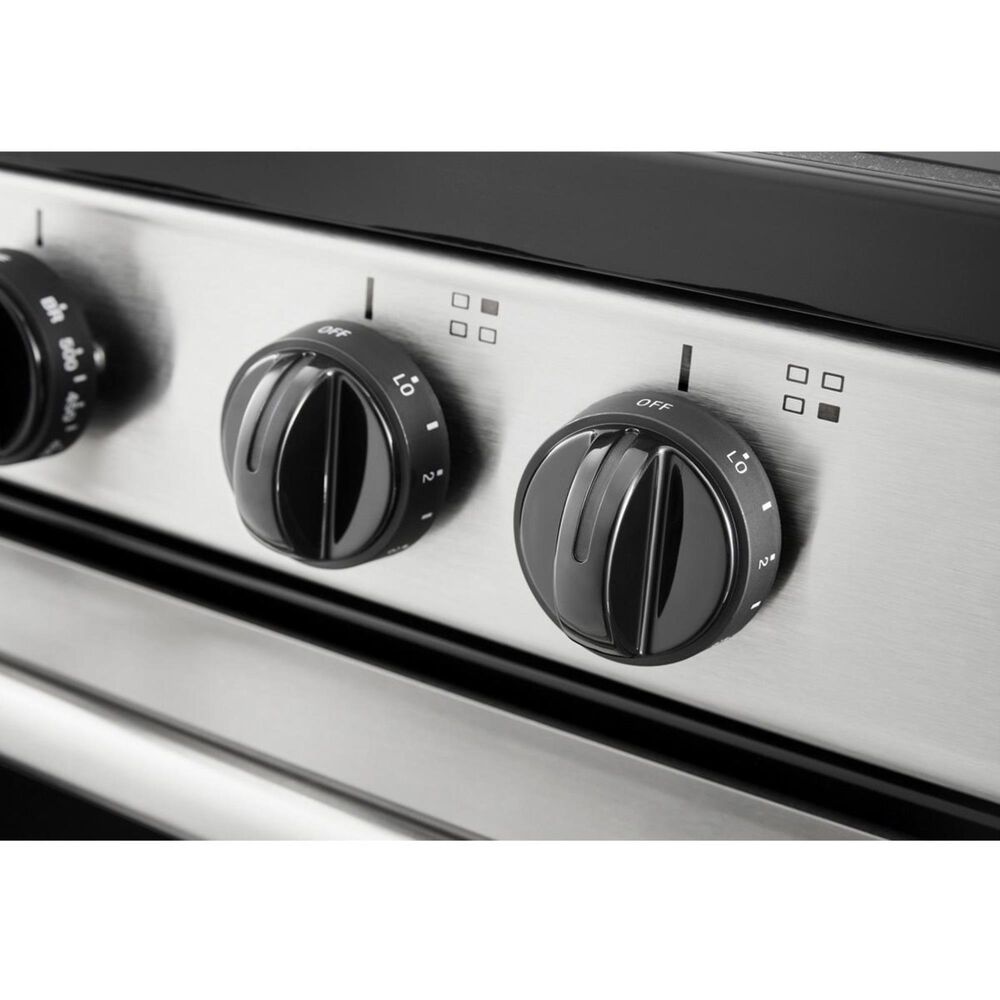 Whirlpool 24" Smooth Top Electric Range with Upswept in Stainless Steel, , large