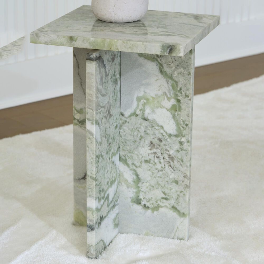 Ashley Deaconwell Accent End Table in White and Green, , large