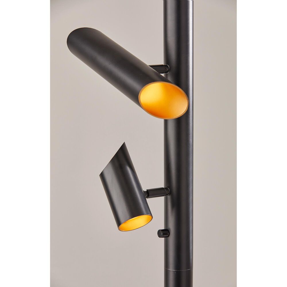 Adesso Tyler LED Floor Lamp in Black, , large
