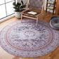 Safavieh Serapi 6"7" Round Grey and Light Grey Area Rug, , large