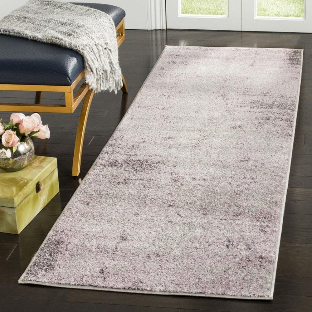 Safavieh Adirondack ADR130M 2&#39;6&quot; x 10&#39; Light Grey and Purple Runner, , large