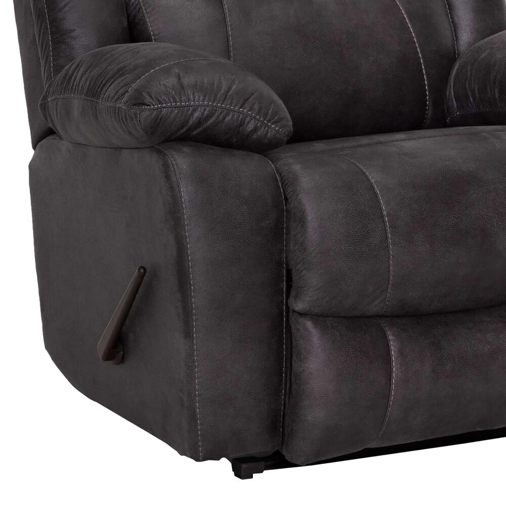 Moore Furniture Caesar Manual Oversized Rocker Recliner in Westview Slate, , large