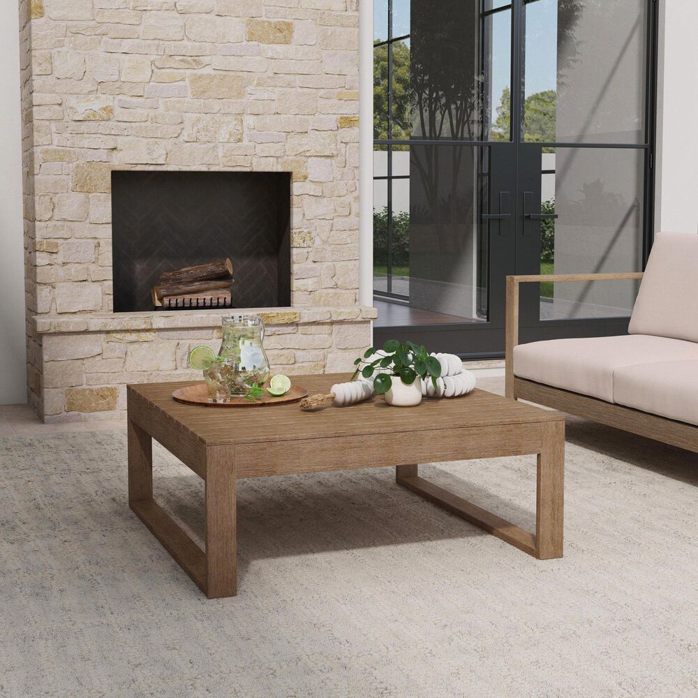 Linon Home Decor Silas Coffee Table in Natural, , large