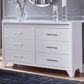 Ashley Jarlee 6-Drawer Dresser Only in White, , large