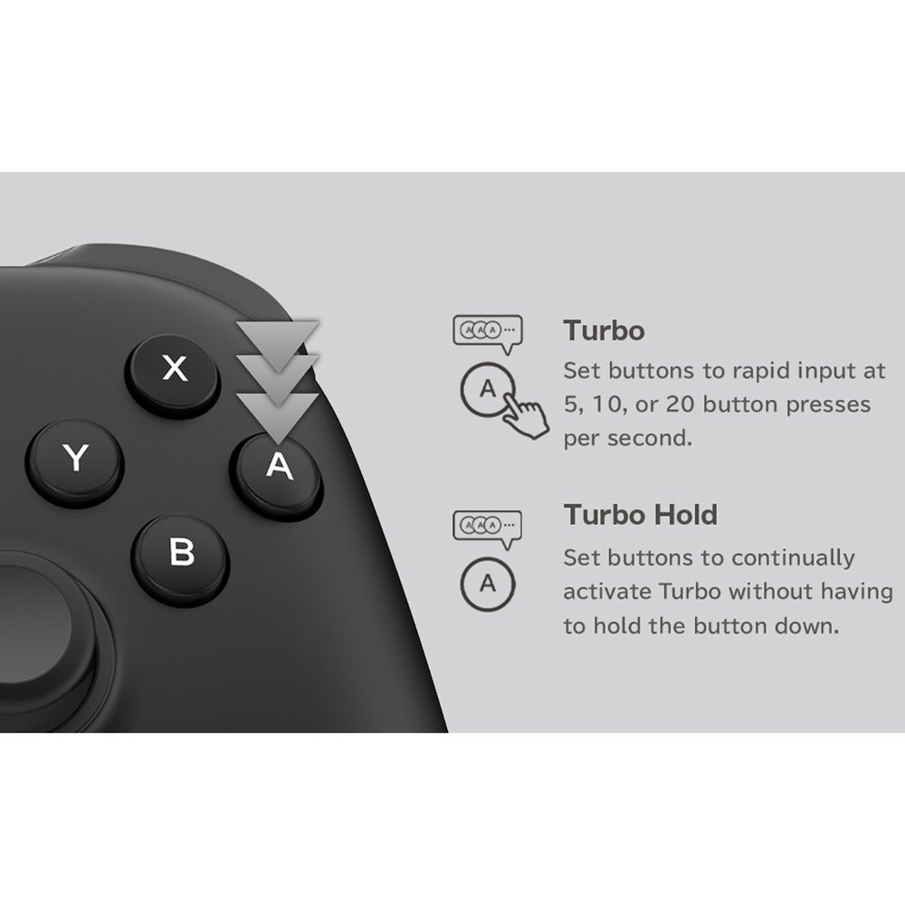 Hori Horipad Turbo Wired Controller in Black - Nintendo Switch, , large