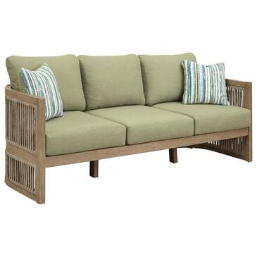 Ashley Serena Shores Patio Sofa in Green, , large