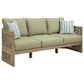 Ashley Serena Shores Patio Sofa in Green, , large