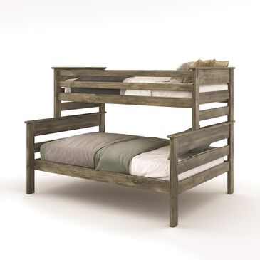 Timber Point Laguna Twin over Full Bunk Bed in Rustic Gray, , large