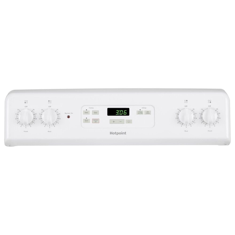 Hotpoint 30" Free-Standing Standard Clean Electric Range in White, , large