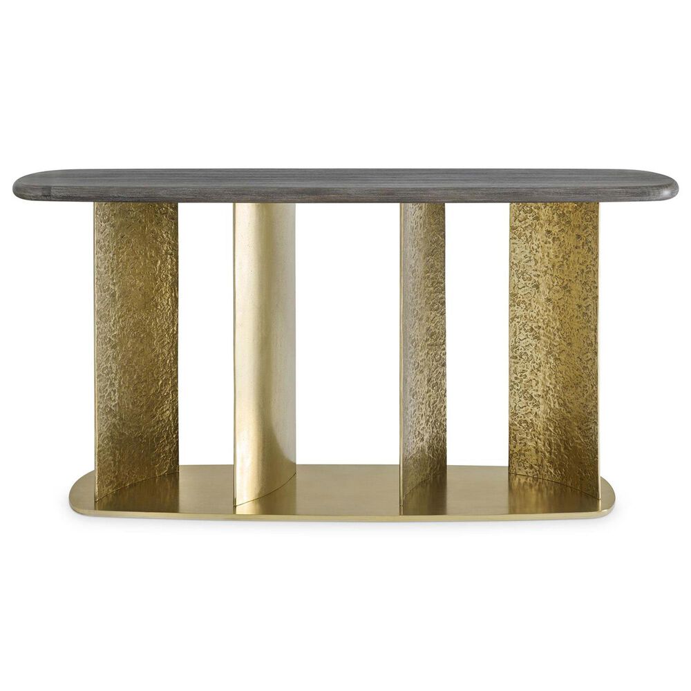 Bernhardt Trost Console Table in Bracken and Dorado Gold, , large