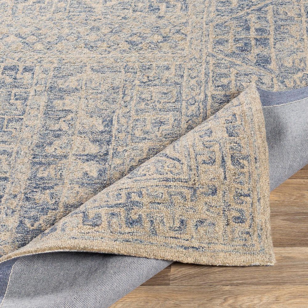 Surya Granada GND-2318 5&#39; x 7&#39;6&quot; Dark Blue, Denim and Khaki Area Rug, , large