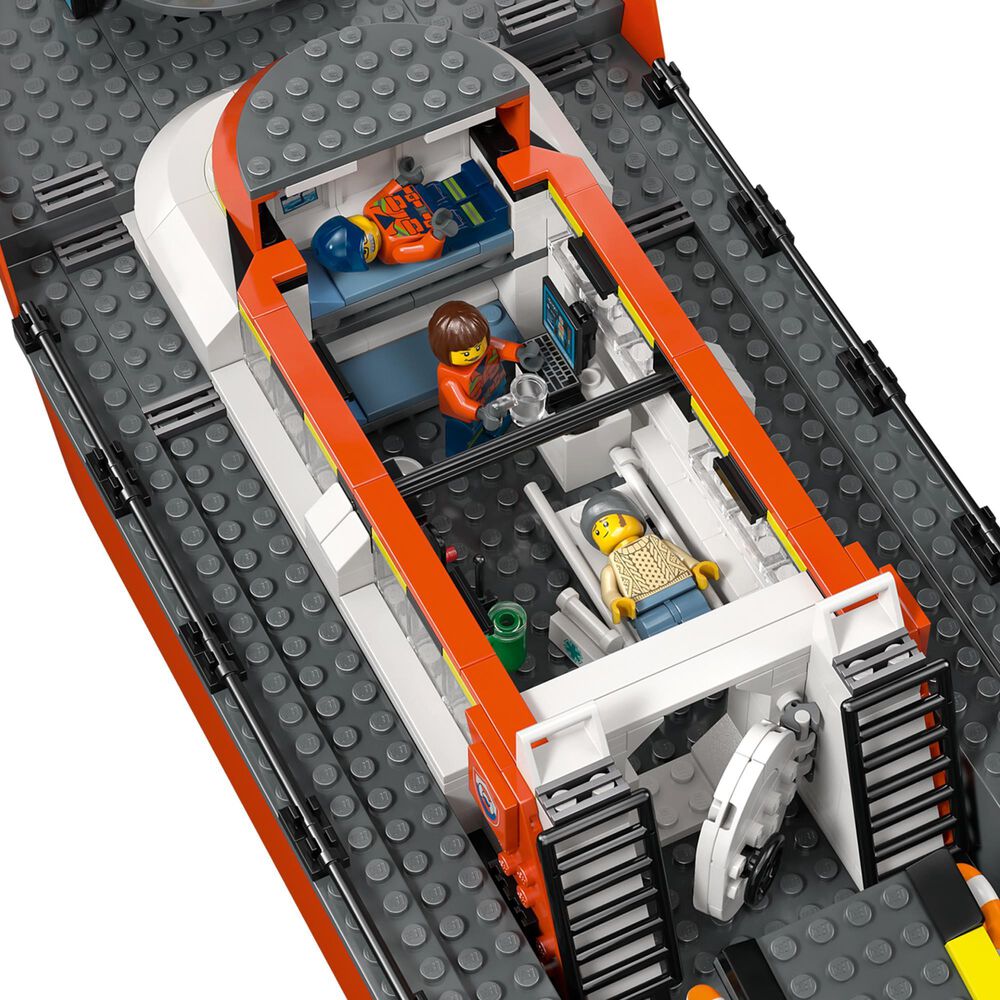 LEGO City Coast Guard Rescue Boat and Helicopter Building Set, , large