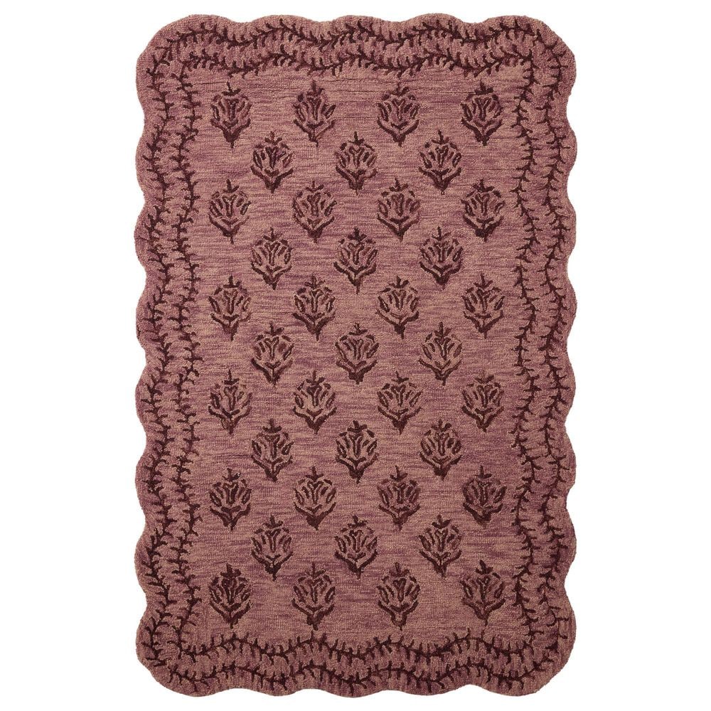 Loloi Lisette Plum and Dark Plum 7"9" x 9"9" Area Rug, , large