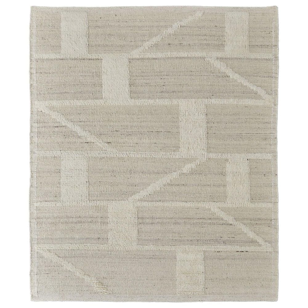 Feizy Ashby 2" x 3" Beige and Ivory Area Rug, , large