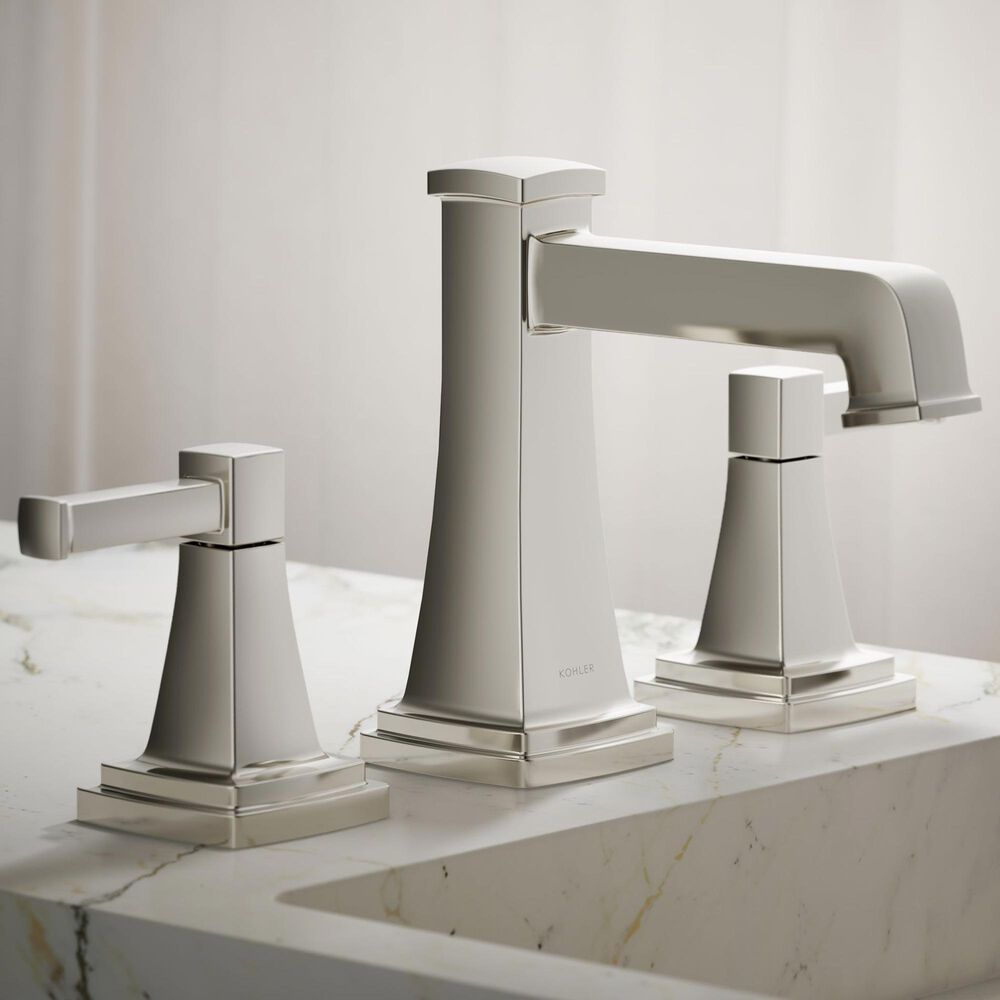 Kohler Riff Widespread Bathroom Sink Faucet in Vibrant Polished Nickel, , large