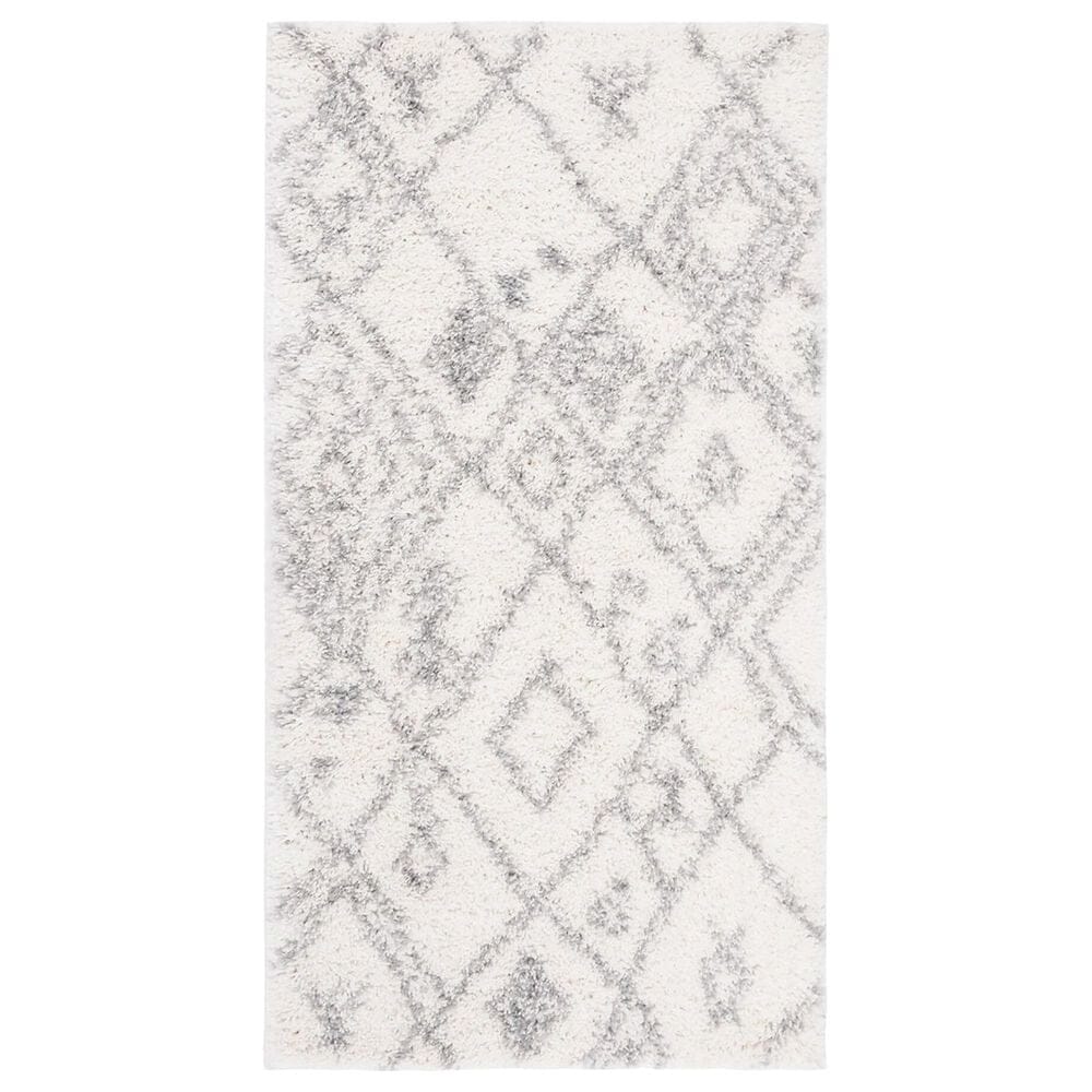 Safavieh Parma Shag Southwestern 2"3" x 5"3" Cream and Grey Runner, , large