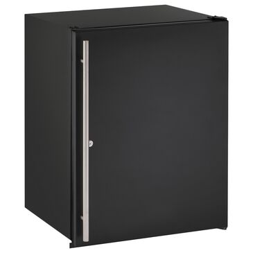 U-Line 24" Undercounter Refrigerator with Lock Reversible Hinge in Black, , large