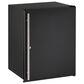 U-Line 24" Undercounter Refrigerator with Lock Reversible Hinge in Black, , large