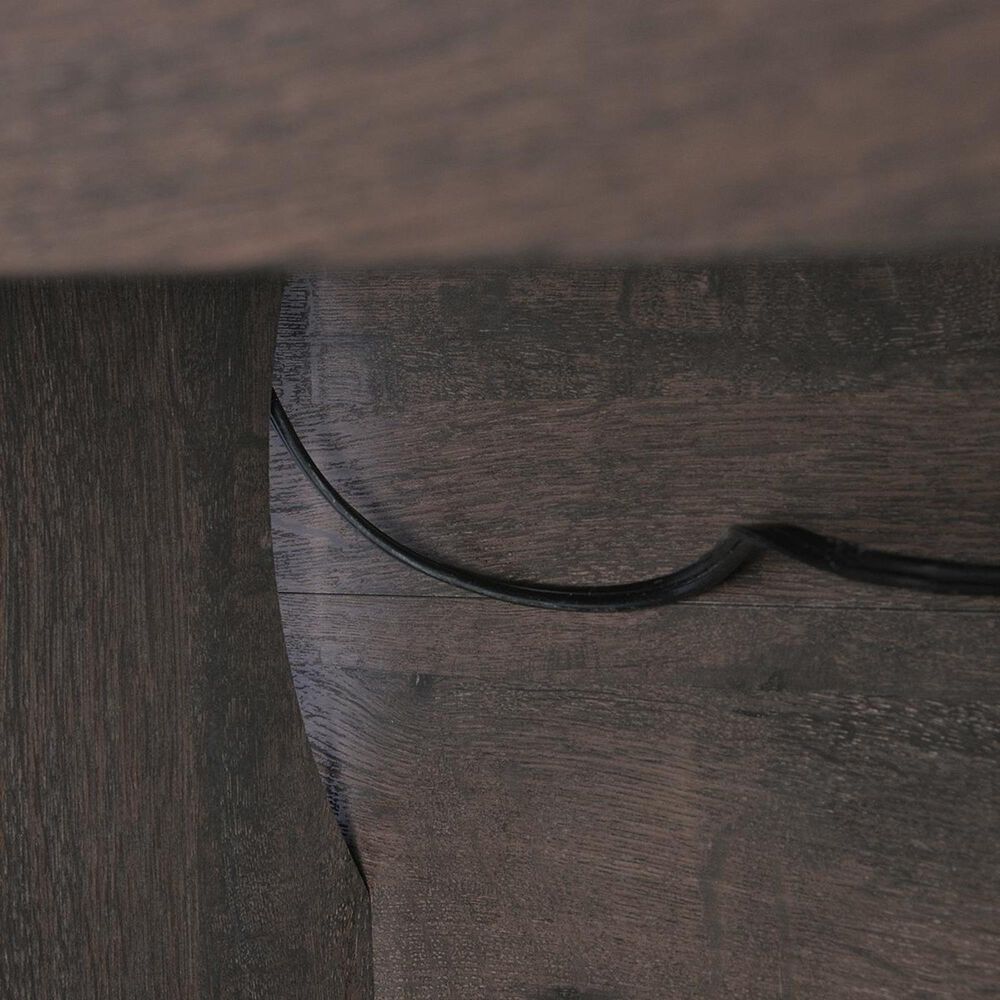 Sauder Carson Forge Computer Desk in Coffee Oak, , large