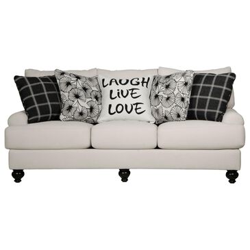 Catnapper Cumberland Stationary Sofa in Ecru and Ebony, , large