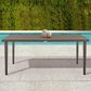 Blue River Silvana Outdoor Rectangular Dining Table in Gray - Table Only, , large
