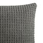 Sunday Citizen Snug Waffle 20" Square Throw Pillow in Granite, , large