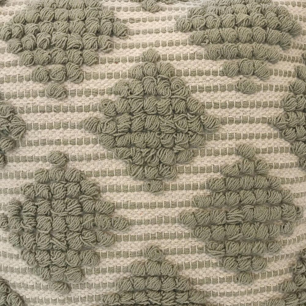 India House Boho 20&quot; Square Throw Pillow in Evergreen, , large