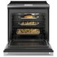 Cafe 5.3 Cu. Ft. Slide-In Electric Range in Brushed Stainless, , large