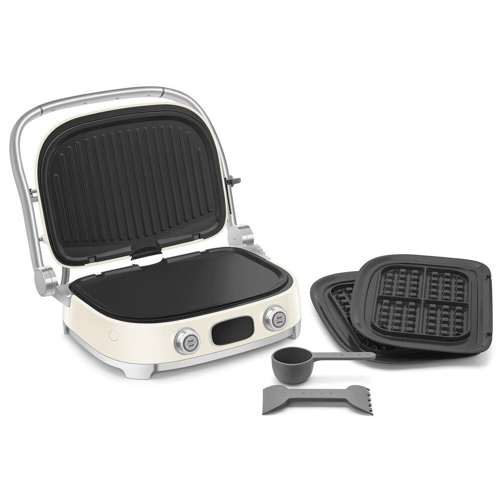 SMEG 19" Retro Style Multi-Use Grill in Cream, , large