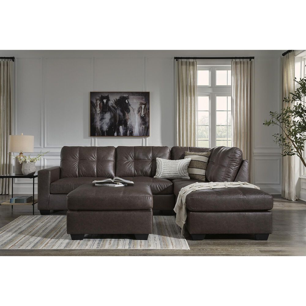 Ashley Barlin Mills Oversized Accent Ottoman in Umber, , large