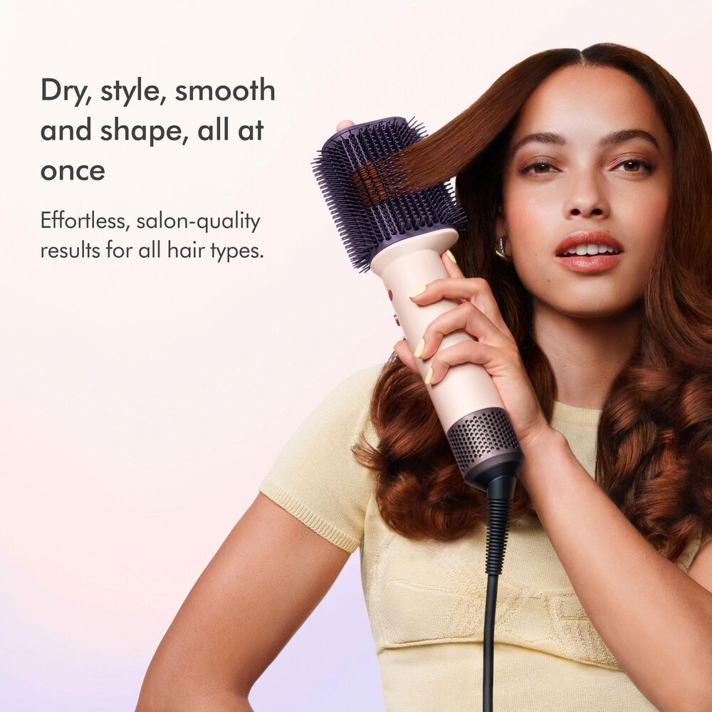 Dyson Airsmooth Styling Brush in Ceramic Pink and Rose Gold, , large
