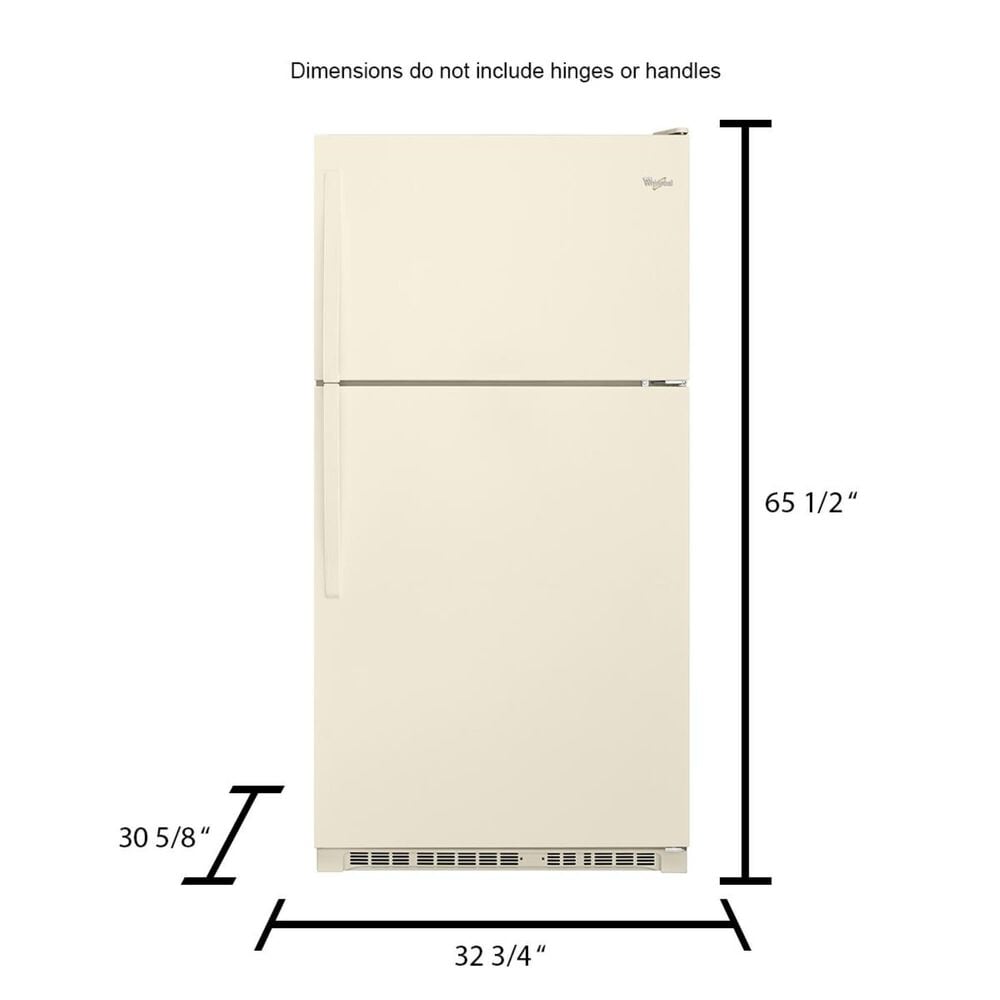 Whirlpool 20.5 Cu. Ft. Top-Freezer Refrigerator with Optional EZ Connect Icemaker Kit, , large