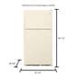 Whirlpool 20.5 Cu. Ft. Top-Freezer Refrigerator with Optional EZ Connect Icemaker Kit, , large