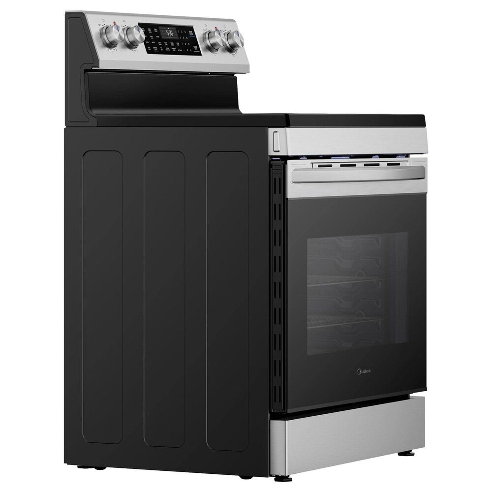 Midea 30" Freestanding Electric Range with 5 Burners and Air Fry in Stainless Steel, , large
