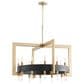 Cyan Archibald 24-Light Chandelier in Noir and Aged Brass, , large