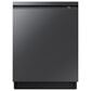Samsung 2-Piece 24" Built-In Pocket Handle Dishwasher in Fingerprint Resistant Black Stainless Steel with Jet 60 Pet Cordless Stick Vacuum, , large