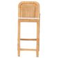Baxton Studio Zariah Bar Stool in Natural Brown, , large