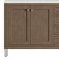 James Martin Vanities Chicago 72" Double Bathroom Vanity in Whitewashed Walnut with 3 cm Lime Delight Quartz Top and Rectangular Sinks, , large