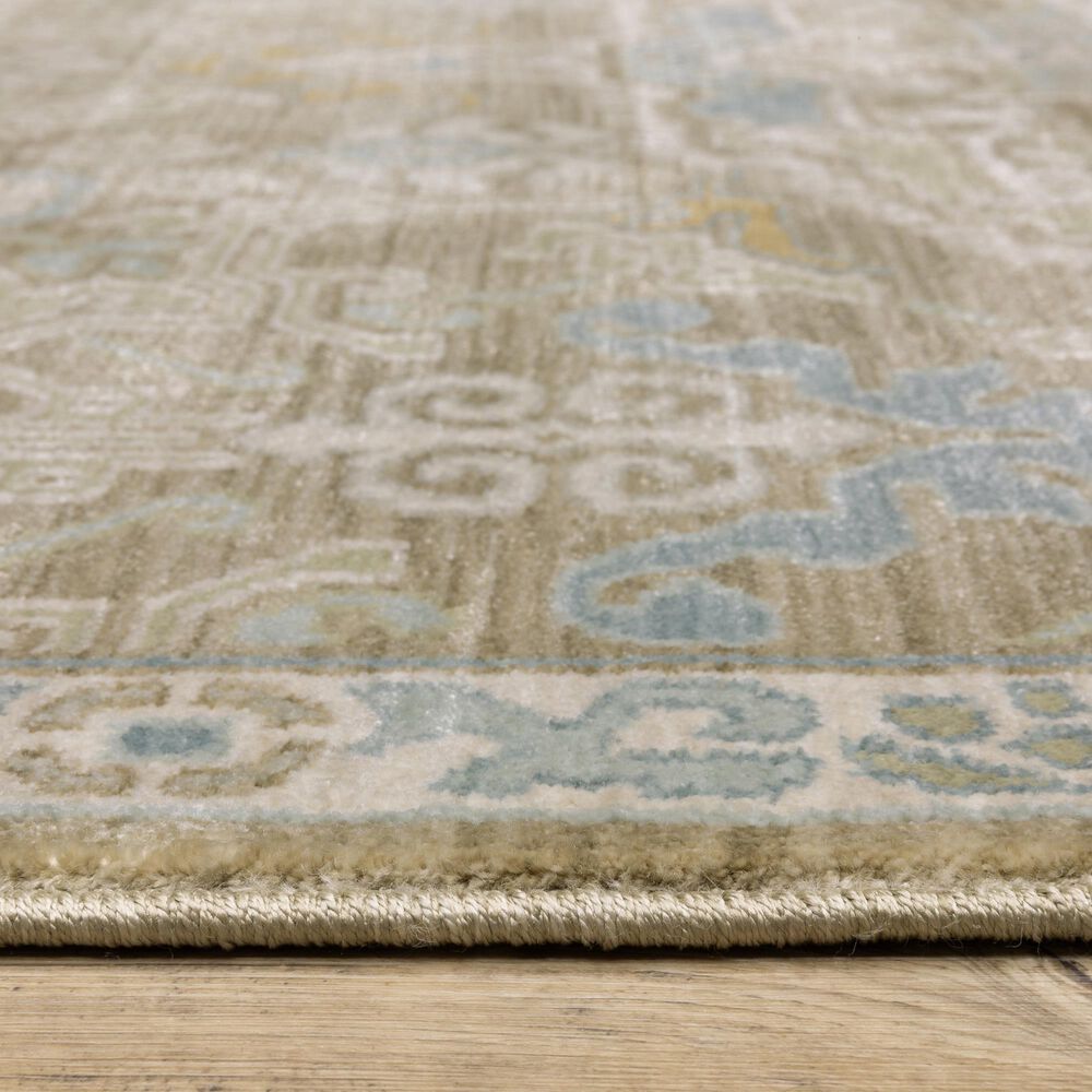 Oriental Weavers Maeve MAE13 Brown and Blue 6&#39;7&quot; x 9&#39;6&quot; Area Rug, , large